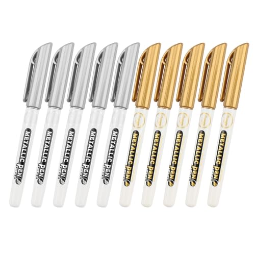 10 Stück/Set Metallic Marker Stift Gold Metallic Stift Malerei für Foto Dekoration Holz Glas Papier Keramik Album 10 Stück/Set Metallic Marker Stift Gold Metallic Stift Malerei für Foto Dekoration Holz Glas Papier Keramik Album von Morain