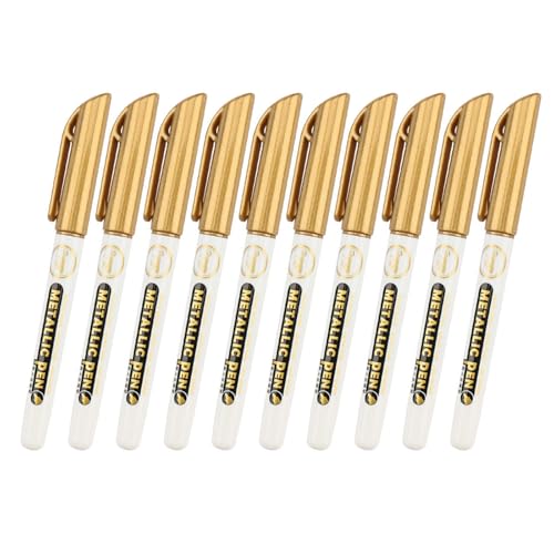 10 Stück/Set Metallic Marker Stift Gold Metallic Stift Malerei für Foto Dekoration Holz Glas Papier Keramik Album 10 Stück/Set Metallic Marker Stift Gold Metallic Stift Malerei für Foto Dekoration Holz Glas Papier Keramik Album von Morain