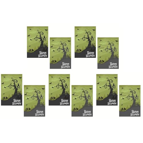 10 Stück Halloween-Einladungskarten, 10,2 x 12,7 cm, Party-Einladungskarte, Winterurlaub, Party-Einladungen, Halloween-Zubehör, auffällige Karten 10 Stück Halloween-Einladungskarten, 10,2 x 12,7 cm, Party-Einladungskarte, Winterurlaub, Party-Einladungen, Halloween-Zubehör, auffällige Karten von Morain