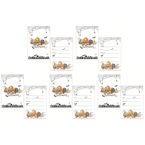 10 Stück Halloween-Einladungskarten, 10,2 x 12,7 cm, Party-Einladungskarte, Winterurlaub, Party-Einladungen, Halloween-Zubehör, auffällige Karten 10 Stück Halloween-Einladungskarten, 10,2 x 12,7 cm, Party-Einladungskarte, Winterurlaub, Party-Einladungen, Halloween-Zubehör, auffällige Karten von Morain