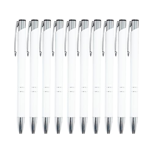 10 x 1,0 mm einziehbarer Kugelschreiber, Journaling-Stift, glattes Schreiben, Metall, Schreibwaren zum Schreiben 10 x 1,0 mm einziehbarer Kugelschreiber, Journaling-Stift, glattes Schreiben, Metall, Schreibwaren zum Schreiben von Morain