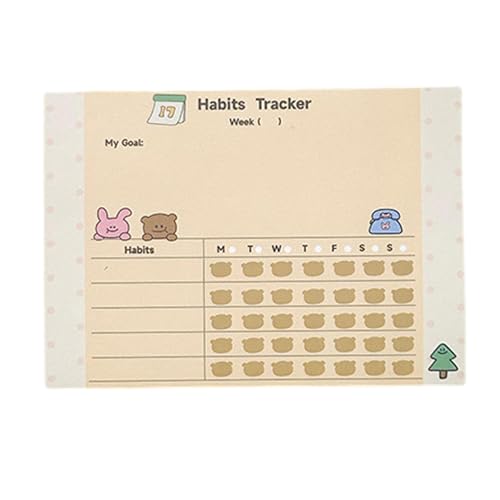 100 Blatt Hasen Wochenplan Tier Memo Pad Selbstklebende Haftnotizen Bär Haftnotizen für Studenten Büroangestellte 100 Blatt Hasen Wochenplan Tier Memo Pad Selbstklebende Haftnotizen Bär Haftnotizen für Studenten Büroangestellte von Morain