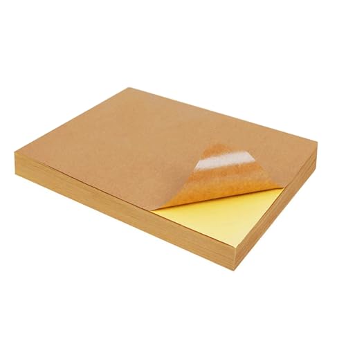 100 Blatt Mehrzweck-Klebepapieretikett bedruckbare Aufkleber Papier Adress-Etiketten Druckeretiketten Klebeetiketten Basteln von Morain