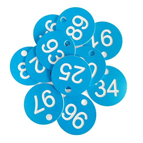 100 Insgesetzte Kunststoff Single Side Tags Zahlen Tags Mit Dem Schlüsselring Leichten Informationsindex Für Schlüssel Tags Office Supp von Morain