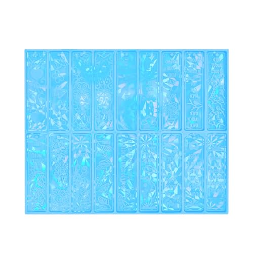 18 Styles Lesezeichen Silikonform Gusshandwerk Anhänger Harz Epoxy Rechteck Lesezeichen Form Für Schmuck Fans Epoxidharz Silikon Anhänger Schimmel von Morain