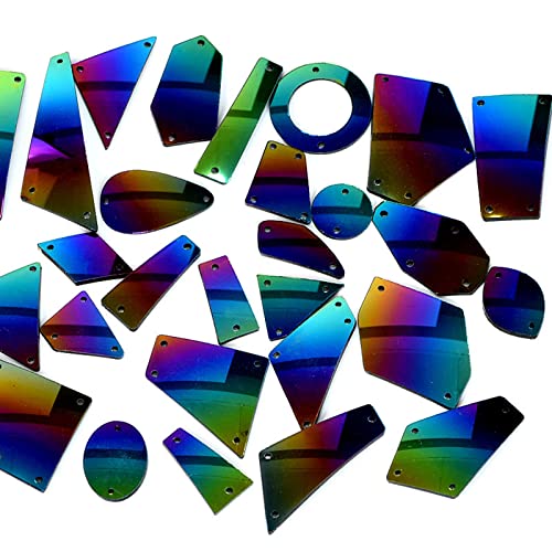 20/50pcs Mixgröße Nähen Strasssteine ​​Acrylnähung Kristall Auf Strasssteinen Für Kleidung Nadelarbeit Dekoration Nähen Strasssteine ​​nähen von Morain