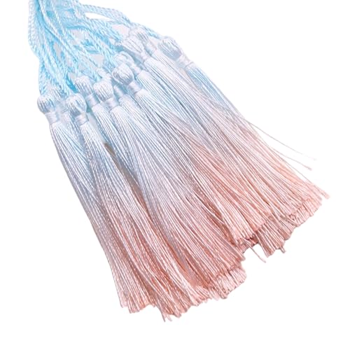 20pcs Weiche Seide Quasten Gradient Quasten Für Ohrringe Schlüsselketten Und Abschlusskappen Dekoration Handwerk Anhänger Dekore Decors Schmuckversorgung von Morain