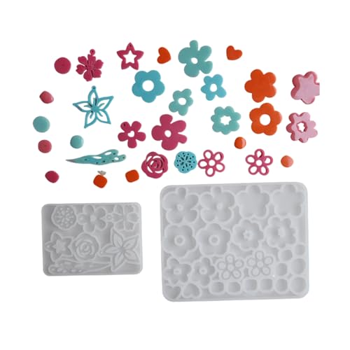 2pcs Flexible Silikonblütenform Epoxidharzform Für Ohrringe Anhänger Dekorative Halskette Charme Making Form Blumenharzgussgussformen 2pcs Flexible Silikonblütenform Epoxidharzform Für Ohrringe Anhänger Dekorative Halskette Charme Making Form Blumenharzgussgussformen von Morain