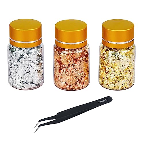3 Kisten Gold Metallic Foil Flohs Set Art Supplies Handgefertigte Kunsthandwerksbilder Basteln Papier Verzierungen 3 Kisten Gold Metallic Foil Flohs Set Art Supplies Handgefertigte Kunsthandwerksbilder Basteln Papier Verzierungen von Morain