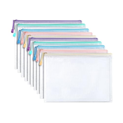 5/10/20 Stück transparente Dokumententaschen in Briefgröße, Dokumenten-Organizer, Tasche, Reißverschlusstasche, Dokumentenmappe, Organizer 5/10/20 Stück transparente Dokumententaschen in Briefgröße, Dokumenten-Organizer, Tasche, Reißverschlusstasche, Dokumentenmappe, Organizer von Morain