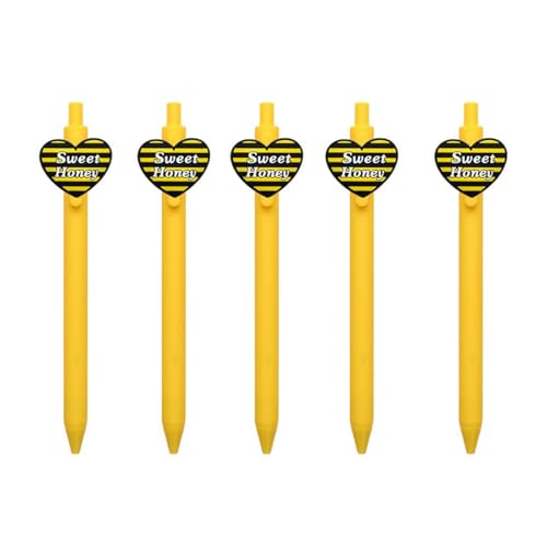 5 Stück einziehbarer Kugelschreiber, schwarze Tinte, Büroschreibstift für Büroangestellte, Studenten, Lehrer, Künstler, Journaling-Kugelschreiber 5 Stück einziehbarer Kugelschreiber, schwarze Tinte, Büroschreibstift für Büroangestellte, Studenten, Lehrer, Künstler, Journaling-Kugelschreiber von Morain