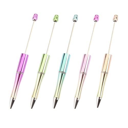 5 x Perlen-Kugelschreiber, einziehbarer Kugelschreiber, lustiger Stift, Spielzeug, Büro-Schreibbedarf, Kinder, Perlenstifte, Perlen-Kits, mehrfarbige Nachfüllungen 5 x Perlen-Kugelschreiber, einziehbarer Kugelschreiber, lustiger Stift, Spielzeug, Büro-Schreibbedarf, Kinder, Perlenstifte, Perlen-Kits, mehrfarbige Nachfüllungen von Morain