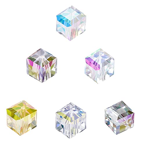 50/100pcs Würfel Anhänger Schmuckzubehör Machen Schmuck Finden Schmuckteil Halskette Armband Lieferungen Harzmaterial von Morain