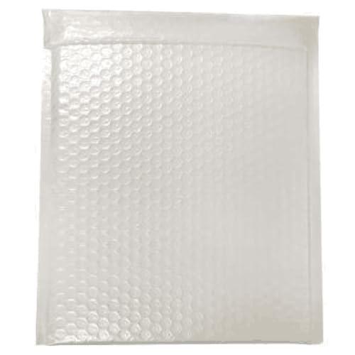 50 Stück weiße gepolsterte Umschläge, wasserdicht, Poly-Luftpolster-Versandtaschen für Verpackung/Versand, Umschläge für Karten, Geldbörse, kleine Unternehmen, Damen, Versand, Damen, Silber 50 Stück weiße gepolsterte Umschläge, wasserdicht, Poly-Luftpolster-Versandtaschen für Verpackung/Versand, Umschläge für Karten, Geldbörse, kleine Unternehmen, Damen, Versand, Damen, Silber von Morain