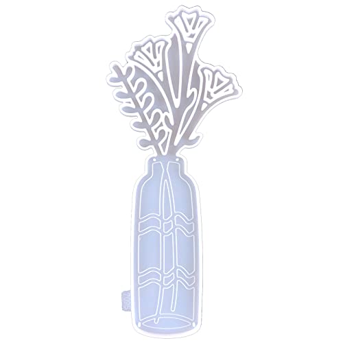 6 Stile Silikonform Wanddekoration Kristall Epoxidharzform Vase Mit Blütenheizendekoration Silikonform von Morain