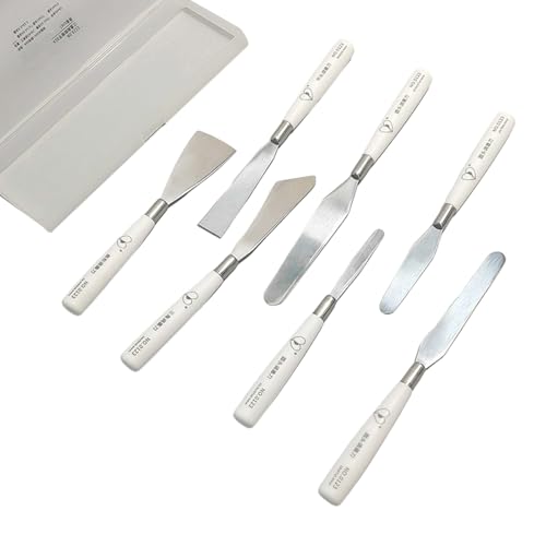 7pcs Holzgriff Malmalerei Spatel Edelstahl Palette Werkzeugfarbe Mischschaber Für Acrylfarbenölfarbe Auftragen Ergonomisches Kunstwerkzeug Auftragen 7pcs Holzgriff Malmalerei Spatel Edelstahl Palette Werkzeugfarbe Mischschaber Für Acrylfarbenölfarbe Auftragen Ergonomisches Kunstwerkzeug Auftragen von Morain