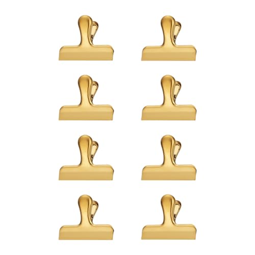 8 Stück Edelstahl-Binder-Clips, Aktenklammern, Metallscharnier-Clips, Datei-Papier für Bastelarbeiten, Zeichenbrett, Lebensmittelbeutel, platzsparende Clips 8 Stück Edelstahl-Binder-Clips, Aktenklammern, Metallscharnier-Clips, Datei-Papier für Bastelarbeiten, Zeichenbrett, Lebensmittelbeutel, platzsparende Clips von Morain