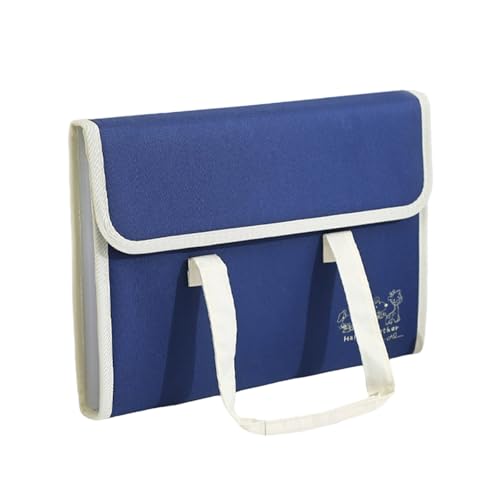 A 4 Dokumenten-Organizer, Segeltuch, Torage-Tasche mit Etiketten, Aktenordner, Papier-Aufbewahrungstasche, Orgelmappe für Studenten, Lehrer von Morain