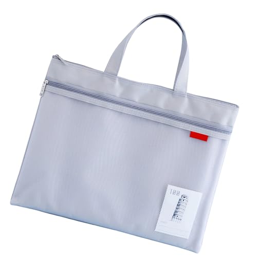A 4 Dokumentenmappe, Doppelreißverschluss, Dokumenten-Organizer, Handtasche, Aufbewahrungstasche für Studenten von Morain