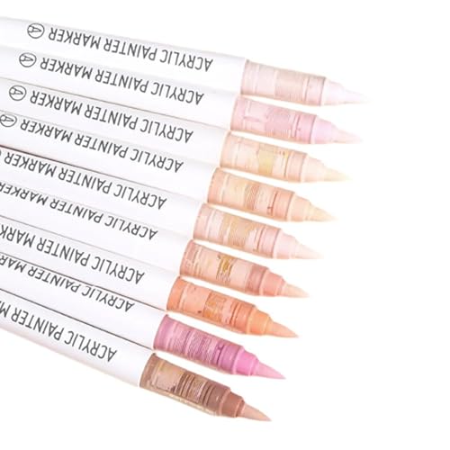 Acrylfarben-Marker, Acrylfarbe, Stift, Zeichenstifte, Marker, Set, Büro, Schulbedarf, 9 Stück Acrylfarben-Marker, Acrylfarbe, Stift, Zeichenstifte, Marker, Set, Büro, Schulbedarf, 9 Stück von Morain