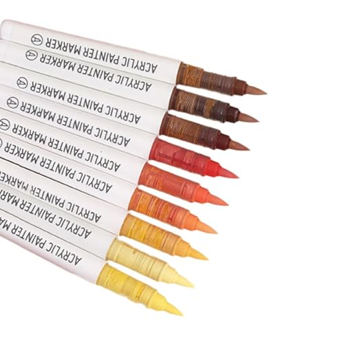 Acrylfarben-Marker, Acrylfarbe, Stift, Zeichenstifte, Marker, Set, Büro, Schulbedarf, 9 Stück Acrylfarben-Marker, Acrylfarbe, Stift, Zeichenstifte, Marker, Set, Büro, Schulbedarf, 9 Stück von Morain