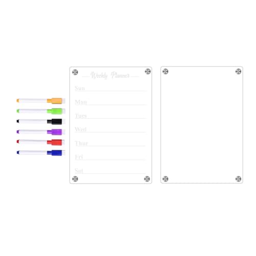 Acrylmagnet Trockenlöschetafel Für Kühlschränke Klarer Magnetbrett Für Küchenmemu Planer Board Kühlschrank Klarer Acrylmagnetkalender Für Den Kühlschrank von Morain