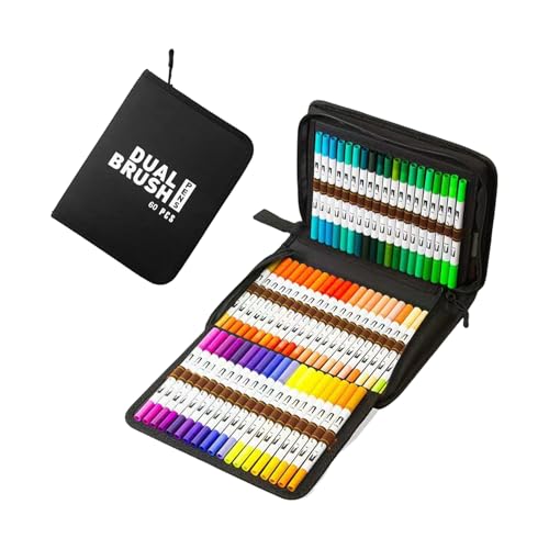 Acrylstift, Acryl-Marker, Zeichenstift, Doppelspitze, Pinsel für Steinmalerei, Glas, 60/72/80/100 Farben Acrylstift, Acryl-Marker, Zeichenstift, Doppelspitze, Pinsel für Steinmalerei, Glas, 60/72/80/100 Farben von Morain