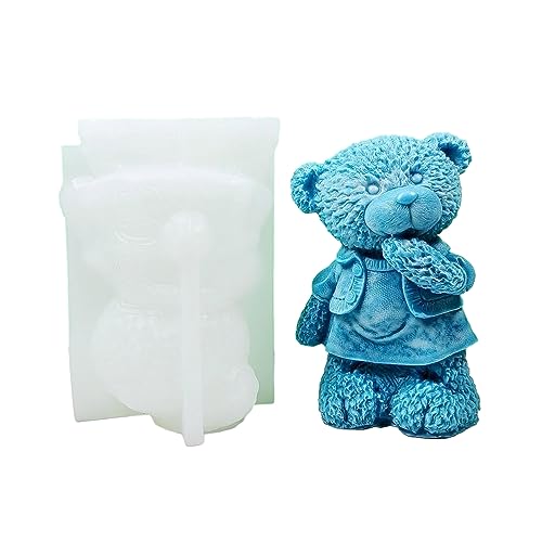 Bärenschmuck Tropfende Klebstoffform Gipsumnamente Aromatherapie Kerze 3D Stereo Stehende Bärenkerze Silikonform Bärenschmuck Tropfende Klebstoffform Gipsumnamente Aromatherapie Kerze 3D Stereo Stehende Bärenkerze Silikonform von Morain