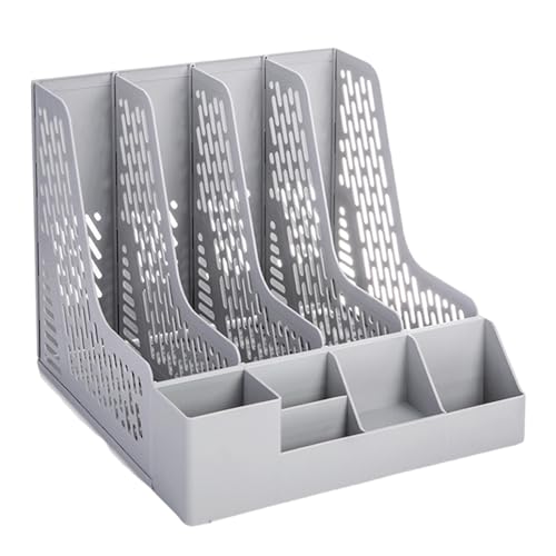 Desktop-Zeitschriftenhalter, Zeitschriftenhalter mit abnehmbarem Stift, 4 Fächer, Organizer, verstellbarer Ständer Desktop-Zeitschriftenhalter, Zeitschriftenhalter mit abnehmbarem Stift, 4 Fächer, Organizer, verstellbarer Ständer von Morain