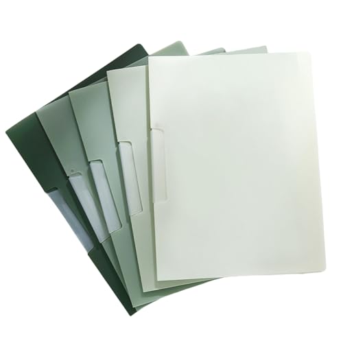 Dokumentenhüllen mit drehbarer Klemme, Dokumententestpapier, Organizer in Briefgröße, für 30 Blatt, für Büro, bunte Aufbewahrungsmappen, 5 Stück von Morain