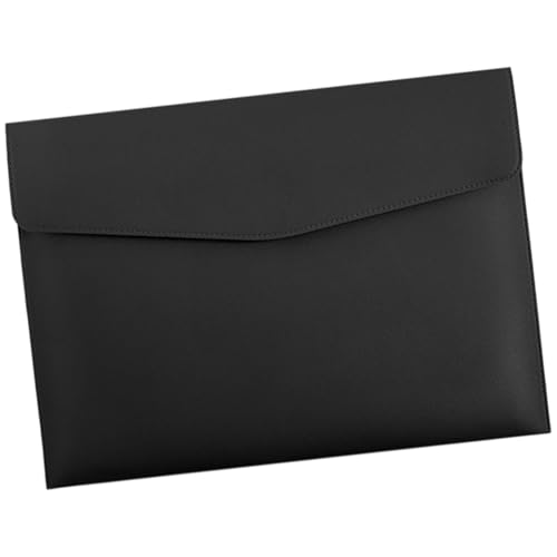 Dokumentenmappe aus PU-Leder, mit Verschluss, wasserabweisend, 100 Blatt Kapazität, für Büro, Business Ordner von Morain