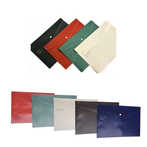 Dokumententasche in Briefgröße, großes Fassungsvermögen, Dokumententasche, Büro-Ordnertasche, zufällige Farbe, Aktenordner, Dokumentenhalter von Morain