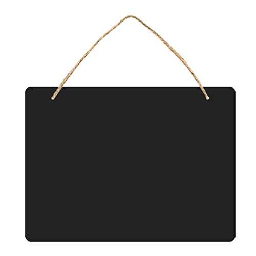 Doppelseitige Kreidetafel-Schilder zum Aufhängen, kleines Memo-Nachrichten-Schild, löschbar, für Hochzeit, Bäckerei, Tafel, Radiergummi-Halter von Morain