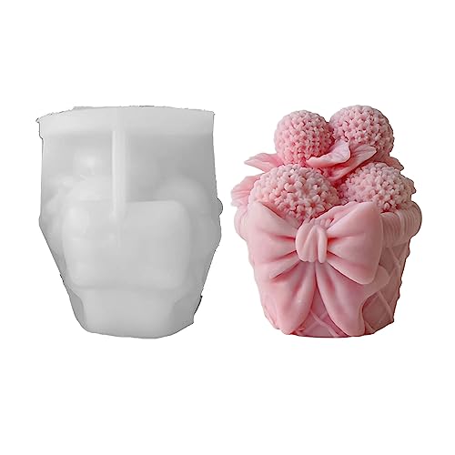 Duft Kerze 3D Dreidimensionale Dekoration Großer Valentinstag Runde Blumenkugel Silikonkerzenform Duft Kerze 3D Dreidimensionale Dekoration Großer Valentinstag Runde Blumenkugel Silikonkerzenform von Morain