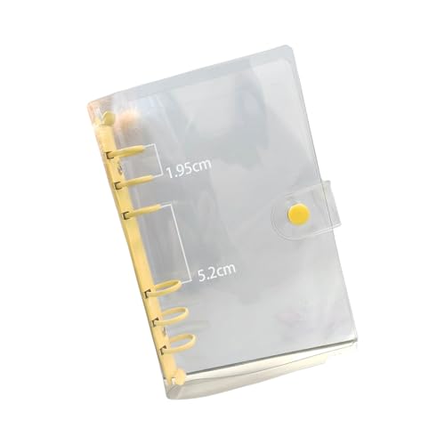 Ein Ordner mit 6 Druckknöpfen, 6 Ringe, transparent, weich, Notizbuch, Budget-Planer für Schule, Büro, Meeting Ein Ordner mit 6 Druckknöpfen, 6 Ringe, transparent, weich, Notizbuch, Budget-Planer für Schule, Büro, Meeting von Morain