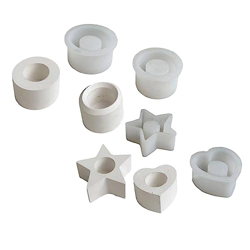 Einzigartige Silikonkerzenform Stern/runde/herzförmige Formen Perfekt Für Heimdekorationen Frauen Mädchen Geschenke Einzigartige Silikonkerzenform Stern/runde/herzförmige Formen Perfekt Für Heimdekorationen Frauen Mädchen Geschenke von Morain