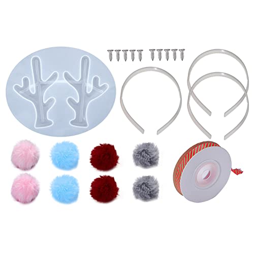 Epoxy Geweihenform Stirnband Haarnadelhaarzubehör Silikon Abrieb Weihnachtsbaum Zweig Elch Set Festival Geschenk Epoxy Geweihenform Stirnband Haarnadelhaarzubehör Silikon Abrieb Weihnachtsbaum Zweig Elch Set Festival Geschenk von Morain