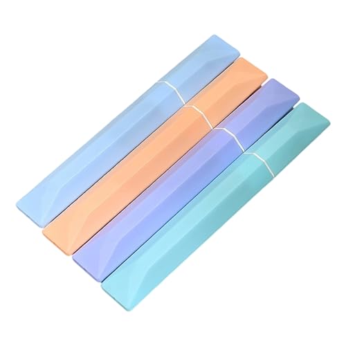 Ergonomischer Textmarker, 4 Farben, weiche Keilspitze, Textmarker, Marker für Scrapbooking, Tagebuch, Planer, Kartenherstellung, Tagebuch, Textmarker-Set, 4 Stück Ergonomischer Textmarker, 4 Farben, weiche Keilspitze, Textmarker, Marker für Scrapbooking, Tagebuch, Planer, Kartenherstellung, Tagebuch, Textmarker-Set, 4 Stück von Morain