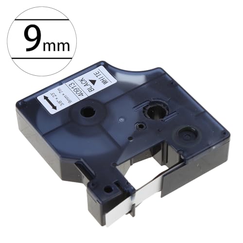 Ersatzband für Etikettenmacher, 9 mm x 7 m, laminiert, klare Beschriftung, farbig auf transparentem Ersatzband, widerstandsfähige Etiketten Ersatzband für Etikettenmacher, 9 mm x 7 m, laminiert, klare Beschriftung, farbig auf transparentem Ersatzband, widerstandsfähige Etiketten von Morain