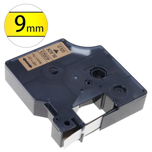 Ersatzband für Etikettenmacher, 9 mm x 7 m, laminiert, klare Beschriftung, farbig auf transparentem Ersatzband, widerstandsfähige Etiketten Ersatzband für Etikettenmacher, 9 mm x 7 m, laminiert, klare Beschriftung, farbig auf transparentem Ersatzband, widerstandsfähige Etiketten von Morain