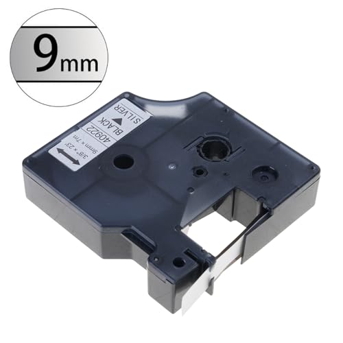 Ersatzband für Etikettenmacher, 9 mm x 7 m, laminiert, klare Beschriftung, farbig auf transparentem Ersatzband, widerstandsfähige Etiketten Ersatzband für Etikettenmacher, 9 mm x 7 m, laminiert, klare Beschriftung, farbig auf transparentem Ersatzband, widerstandsfähige Etiketten von Morain