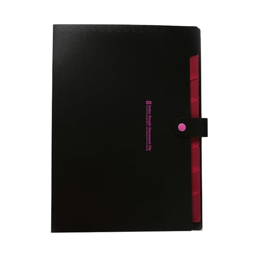 Erweiterbare Dokumentenmappe mit 8 Fächern, Druckknopf, Akkordeon-Ordner, Briefgröße, erweiterbare Dokumententaschen für Büro Erweiterbare Dokumentenmappe mit 8 Fächern, Druckknopf, Akkordeon-Ordner, Briefgröße, erweiterbare Dokumententaschen für Büro von Morain