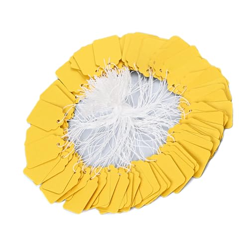 Etiketten mit Schnur, beschreibbare Namensschilder, Papier, zum Aufhängen, 22 x 35 mm, für Schmuck, 500 Stück Etiketten mit Schnur, beschreibbare Namensschilder, Papier, zum Aufhängen, 22 x 35 mm, für Schmuck, 500 Stück von Morain