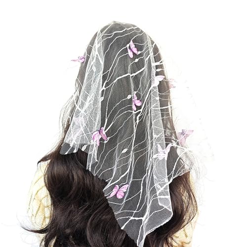 Fairy Veil Photo Booth Props Butterfly Hair Bands Headband Party Headpiece Birthday Party Halloween Props For Girls Butterfly Headband For Girls von Morain