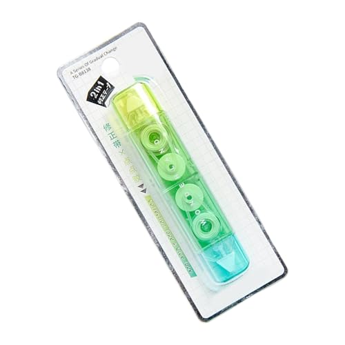 Farbverlaufs-Korrekturband, 2-in-1, weißes Klebeband und Kleberoller, Scrapbooking, Doppelkopf-Korrektur von Morain