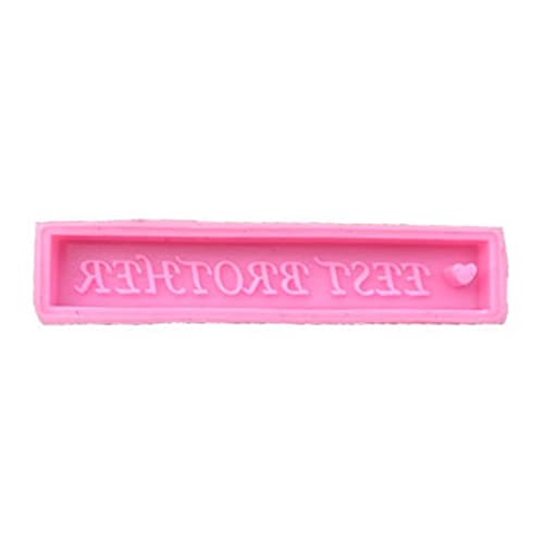 Glänzend Glänzend Langer Rechteck Form Silikon Epoxidharz Schimmelpilz Schlüsselbund Schmuck Für Jungen Und Mädchen Valentinstag Handwerksschüler Für Epoxidharz Mit Hole von Morain