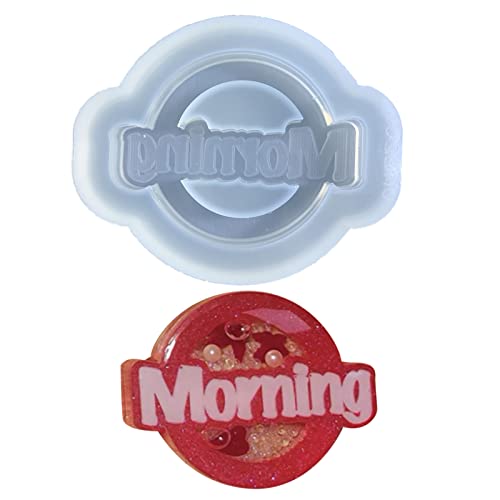 Glänzende Glänzende Silikondekoration Formen Morgenschmuck Schlüsselketten Schimmelpilz Anhänger Schmuck Epoxidharz Crafting Formen von Morain