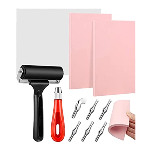 Gummischnitzerei Linoleumblöcke Holzblock Druckset für Handwerk Stempel Schnitzen Stempelmacher Druckwerkzeug Gummi Werkzeugset Gummischnitzerei Linoleumblöcke Holzblock Druckset für Handwerk Stempel Schnitzen Stempelmacher Druckwerkzeug Gummi Werkzeugset von Morain