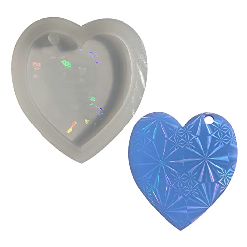 Holographischer Herzschlüsselketten Silikonform Schlüsselbund Zaubere Epoxidharz Gussformen Mit Hängenden Loch Für Handwerk Holographischer Herzschlüsselketten Silikonform Schlüsselbund Zaubere Epoxidharz Gussformen Mit Hängenden Loch Für Handwerk von Morain