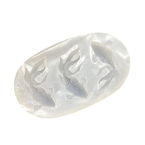 Kinderfreundliche Fisch-Silikonform, sichere Fischform, Anhänger, Bastelwerkzeug für Kunstharz, Kunst, Schlüsselanhänger, Ornamente, transparente Schlüsselanhänger-Form von Morain